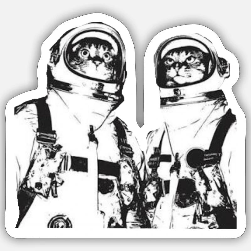 Space Cats Sticker Größe S (10 x 10 cm)