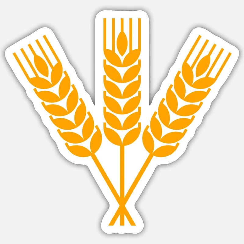 Gerbe de blé Sticker taille S (10 x 10 cm)