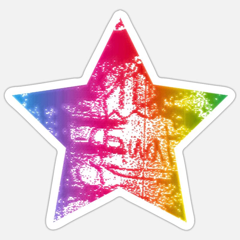 Star - Sticker size S (10 x 10 cm) - white matte