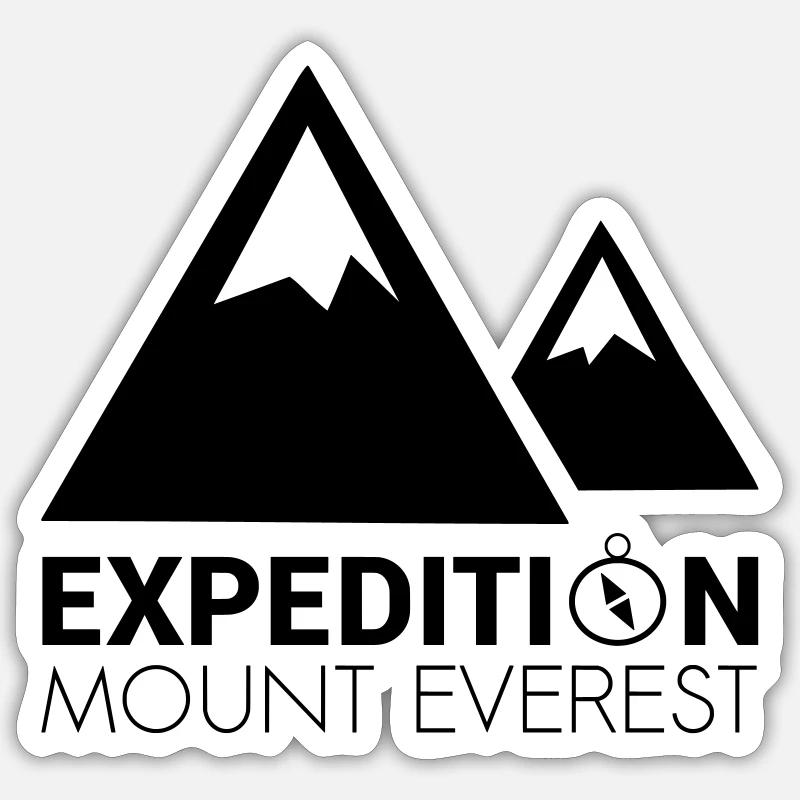 Expedition Mount Everest Sticker size S (10 x 10 cm)