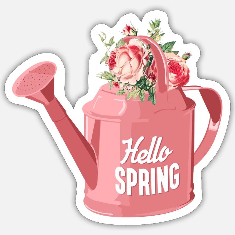 Hello Spring Sticker size S (10 x 10 cm)