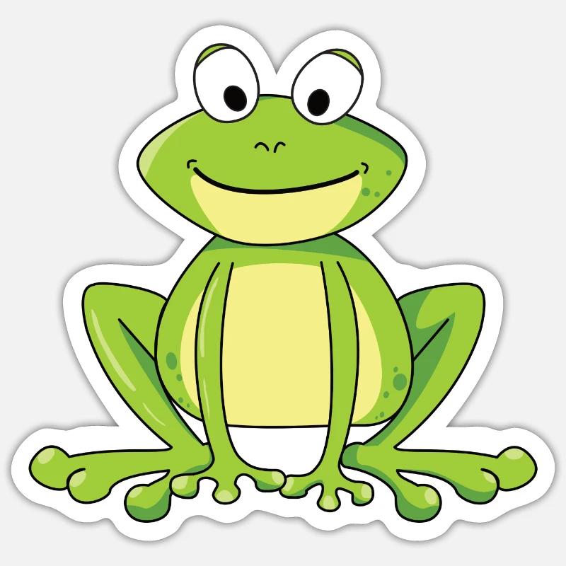 Frosch Sticker Größe S (10 x 10 cm)