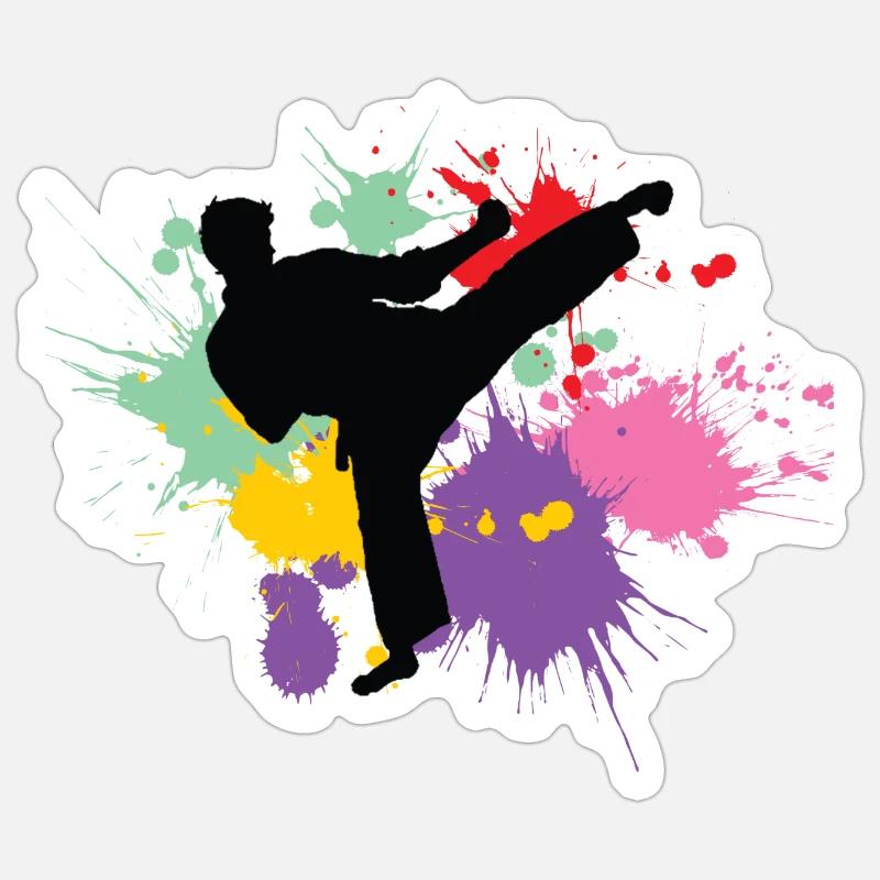 karaté Sticker taille S (10 x 10 cm)