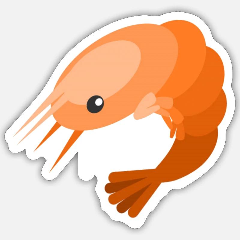 SHRIMP Sticker size S (10 x 10 cm)