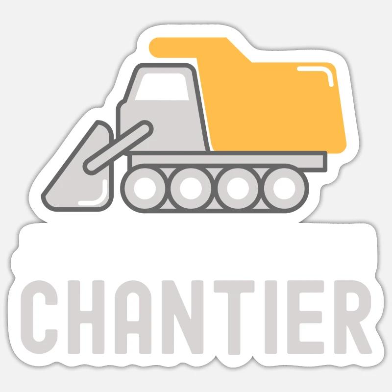 Chantier Sticker taille S (10 x 10 cm)