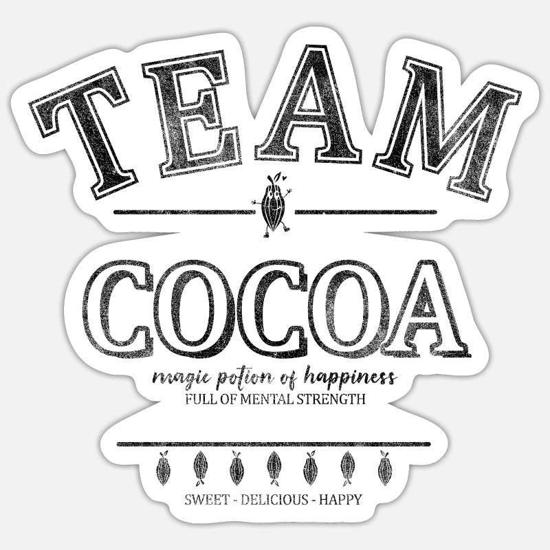 Team - Cocoa - Sticker size S (10 x 10 cm) - white matte