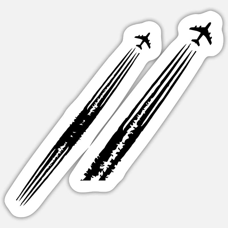 Flugzeug Pilot Flieger Pilotenspruch Spotter - Sticker Größe S (10 x 10 cm) - Mattweiß