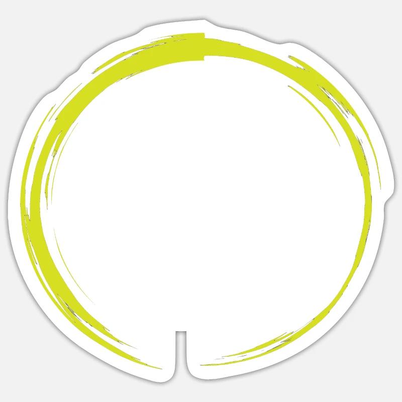 Jiu Jitsu - Sticker taille S (10 x 10 cm) - blanc mat