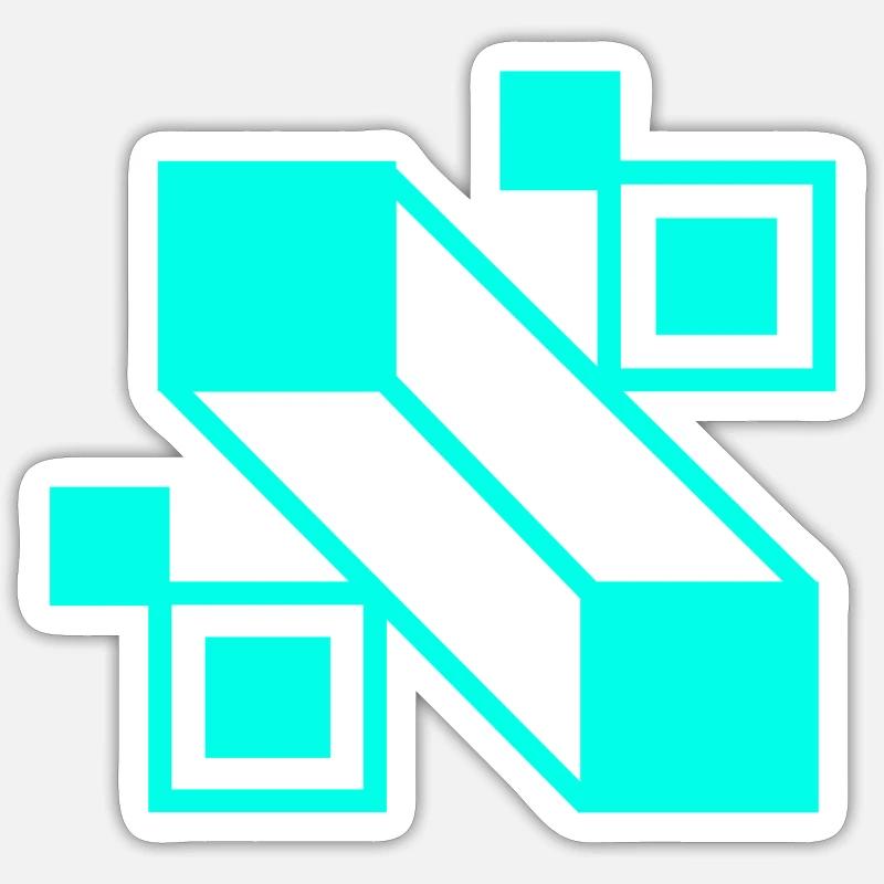 Abstrakte Formen Sticker Größe S (10 x 10 cm)