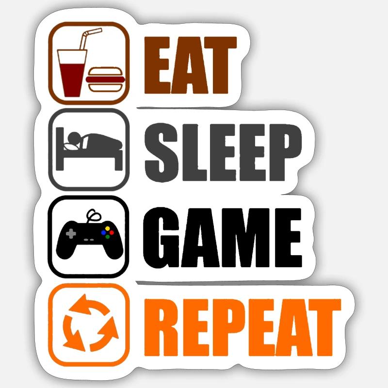 Geek Routine Sticker size S (10 x 10 cm)