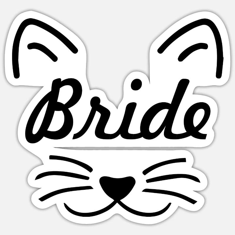 Mariage mariage Sticker taille S (10 x 10 cm)