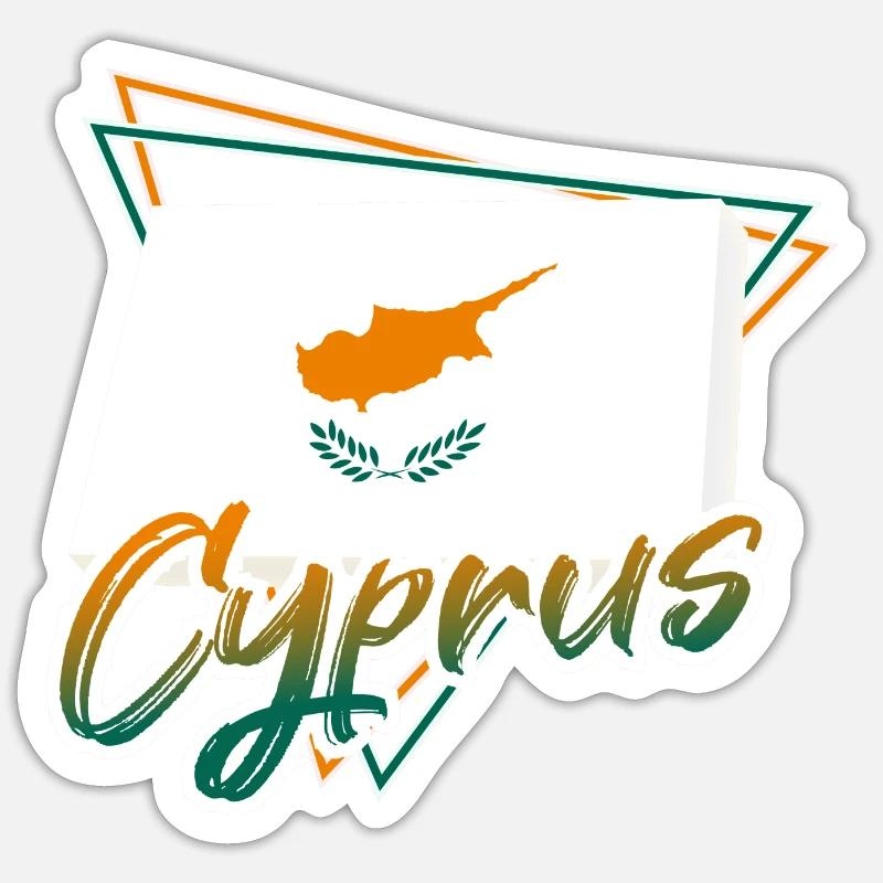 Zypern Sticker Größe S (10 x 10 cm)