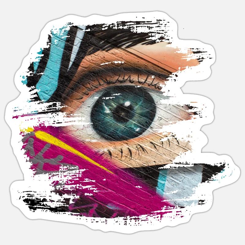 Graffiti - Sticker Größe S (10 x 10 cm) - Mattweiß