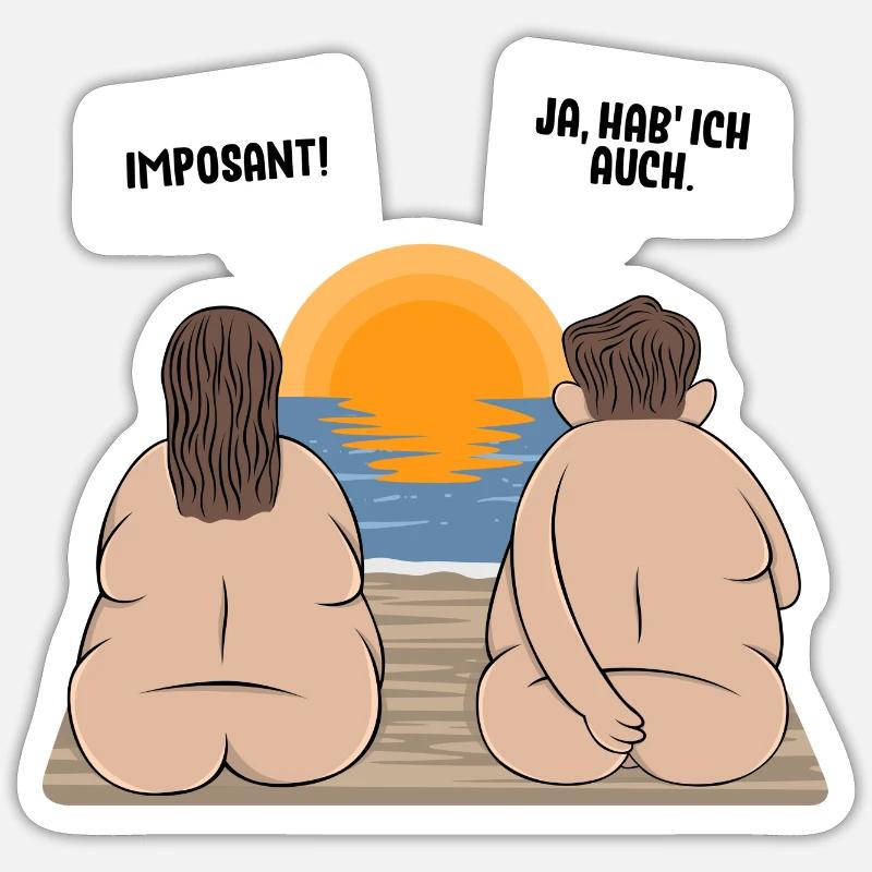 IMPOSANT - Sticker Größe S (10 x 10 cm) - Mattweiß