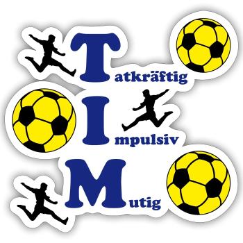 Tim - Sticker Größe S (10 x 10 cm) - Mattweiß - Vorne