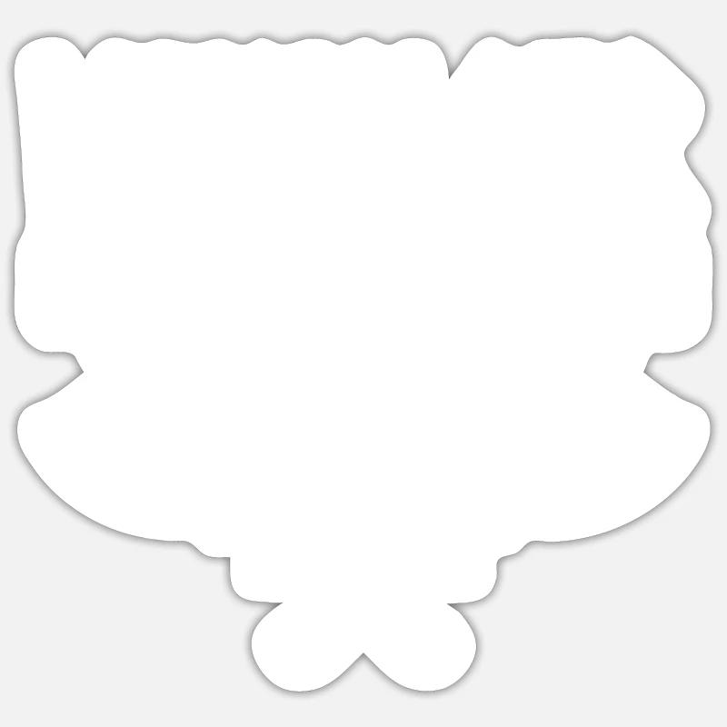 Wikinger Thor - Sticker Größe S (10 x 10 cm) - Mattweiß