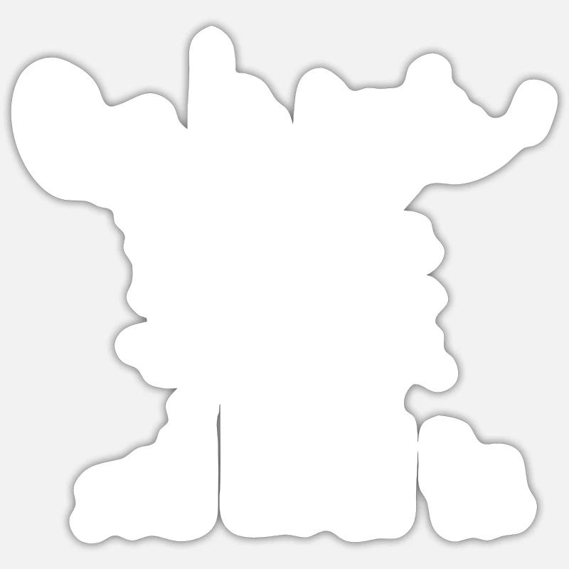 que la motiv soit avec toi - Sticker taille S (10 x 10 cm) - blanc mat