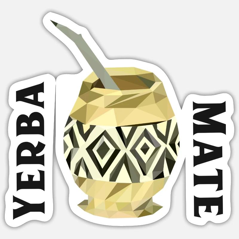 Yerba mate tee Sticker Größe S (10 x 10 cm)