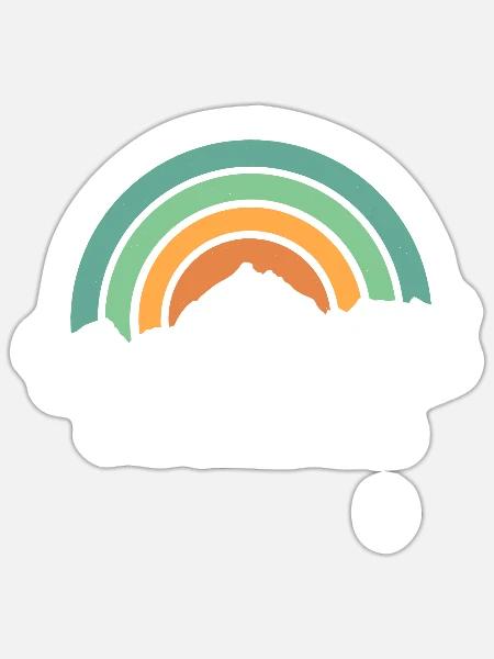 Piz Bernina Graubünden Schweiz Wandern Souvenir - Sticker Größe S (10 x 10 cm) - Mattweiß