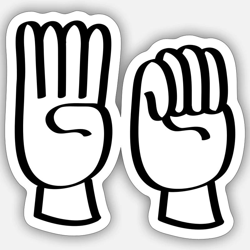 Häusliche Gewalt oder häusliche Gewalt stoppen. Sticker Größe S (10 x 10 cm)