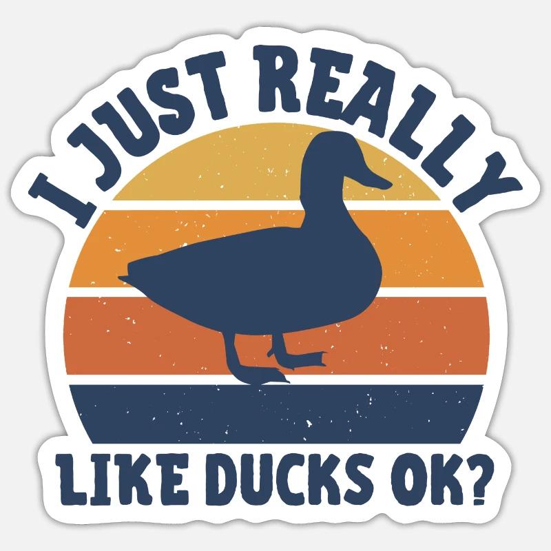 Canard Sticker taille S (10 x 10 cm)