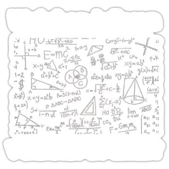 Welchen Teil von ...Studenten/Mathematiker/Physik - Sticker Größe S (10 x 10 cm) - Mattweiß - Vorne