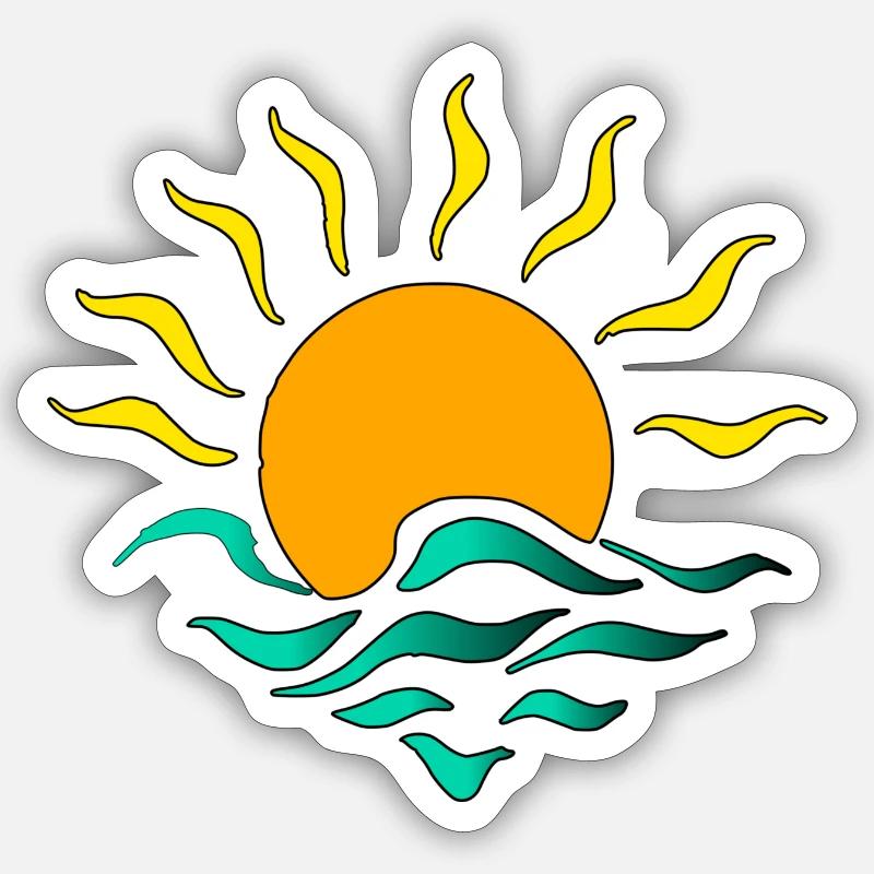 Sonne Sticker Größe S (10 x 10 cm)