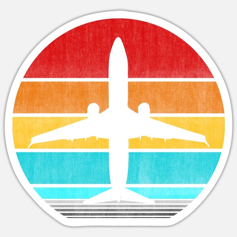 airplane Sticker size S (10 x 10 cm)