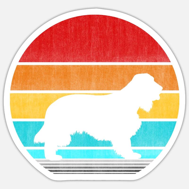 Cocker Spaniel - Sticker Größe S (10 x 10 cm) - Mattweiß