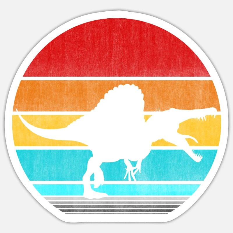 Spinosaurus - Sticker Größe S (10 x 10 cm) - Mattweiß