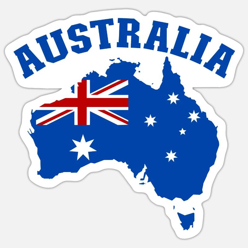 Australie Australie Drapeau Sticker taille S (10 x 10 cm)