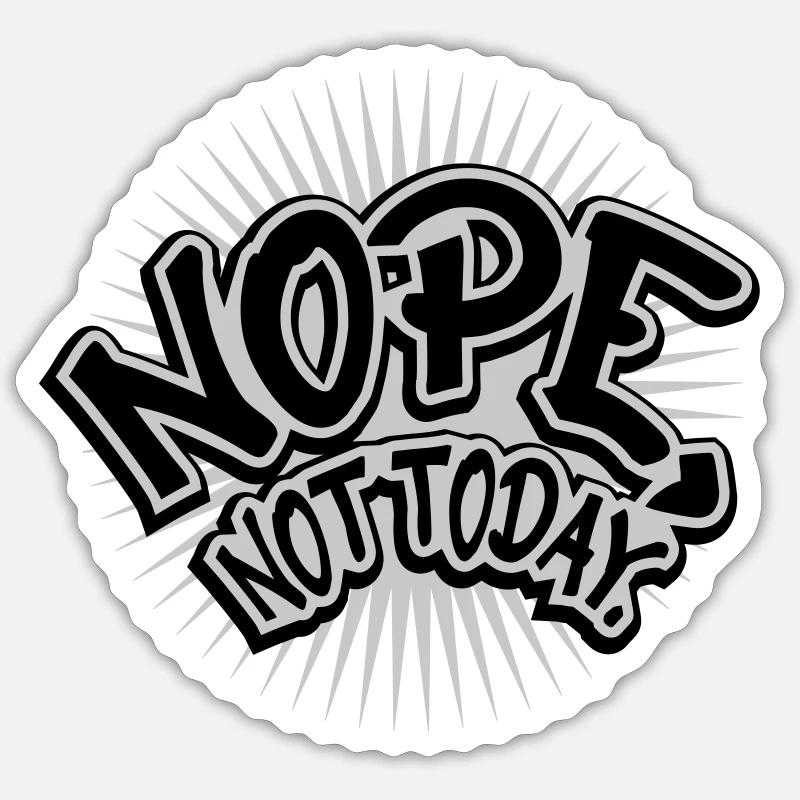 Comic Font Nope Sticker size S (10 x 10 cm)
