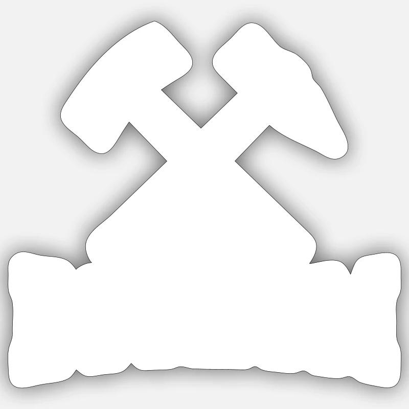 Bochum - Sticker taille S (10 x 10 cm) - blanc mat