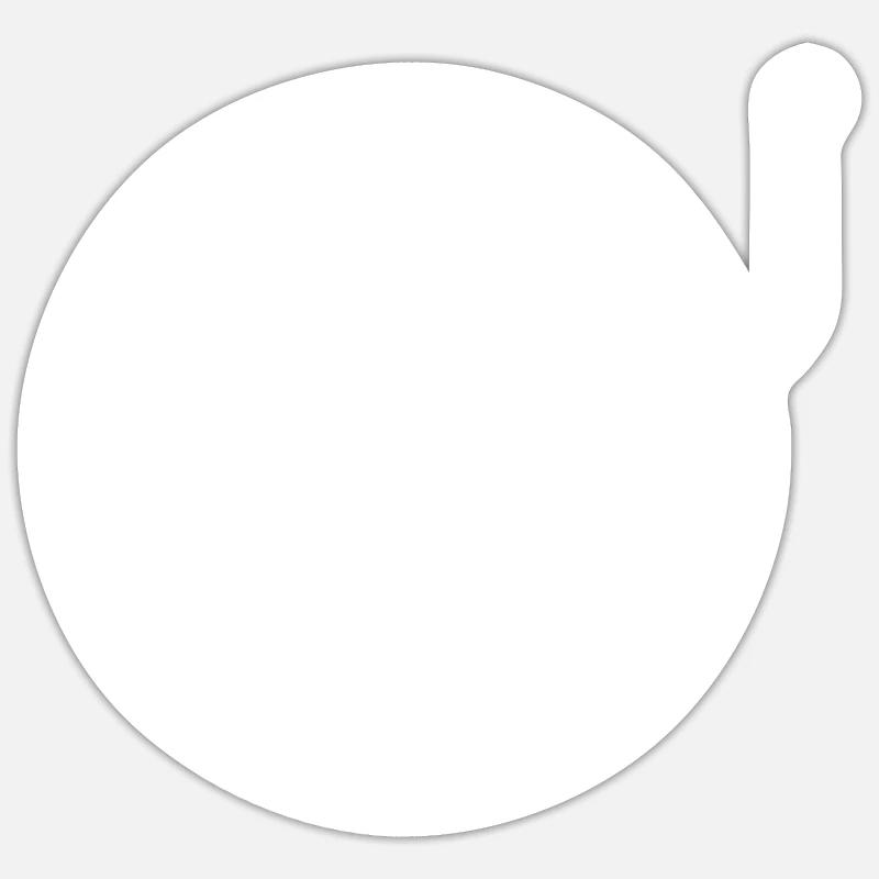 Vinyle de platine vinyle - Sticker taille S (10 x 10 cm) - blanc mat