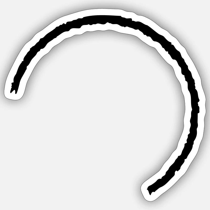 Cercle Sticker taille S (10 x 10 cm)