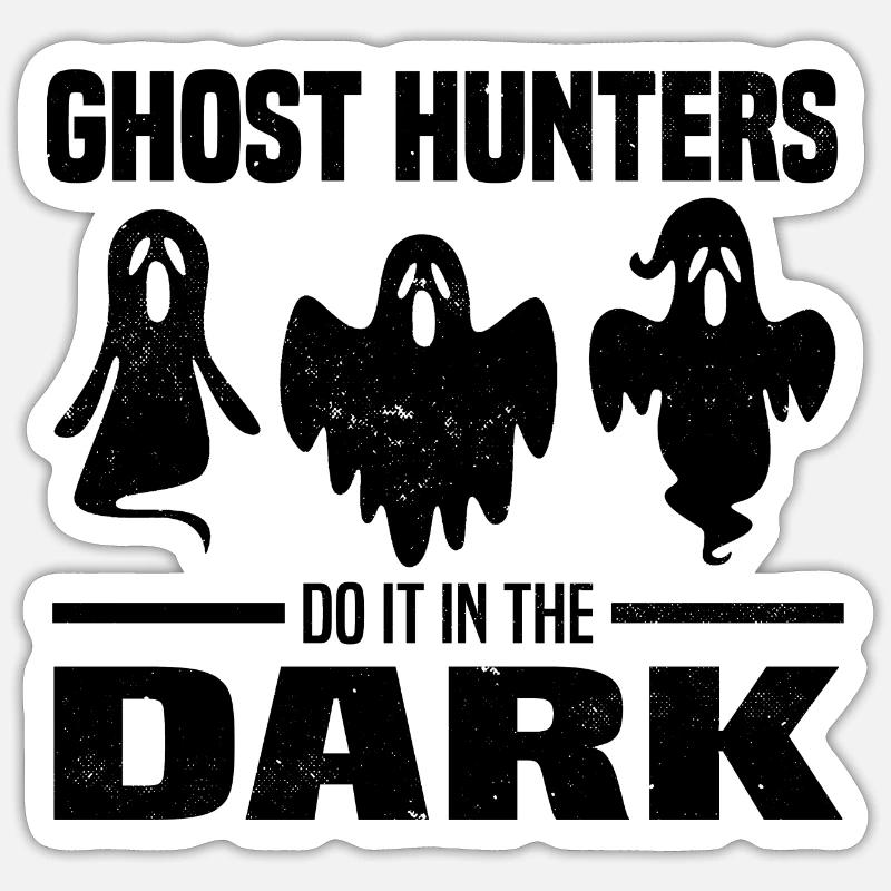 Ghost Hunters - Sticker size S (10 x 10 cm) - white matte