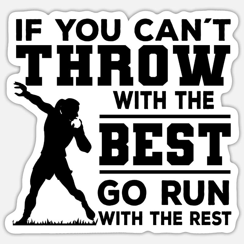 Shot put Sticker size S (10 x 10 cm)