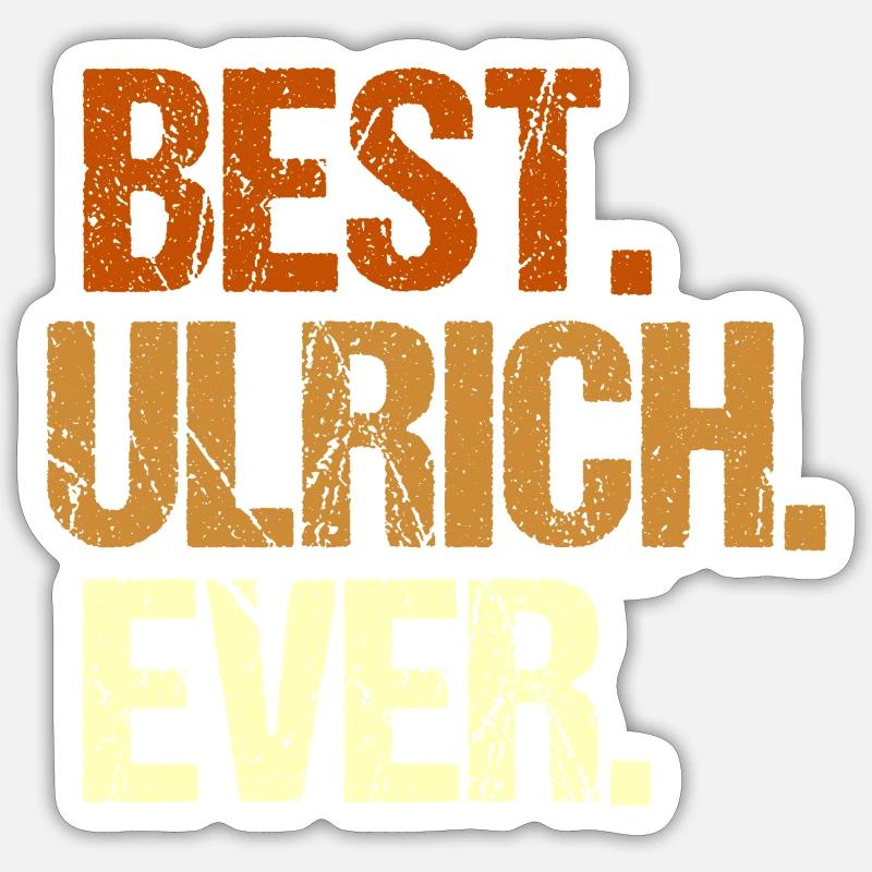Ulrich - Sticker size S (10 x 10 cm) - white matte