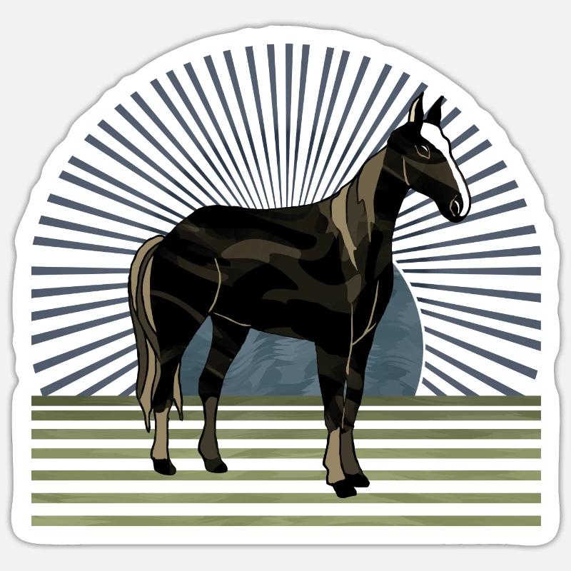 Pferd Sticker Größe S (10 x 10 cm)
