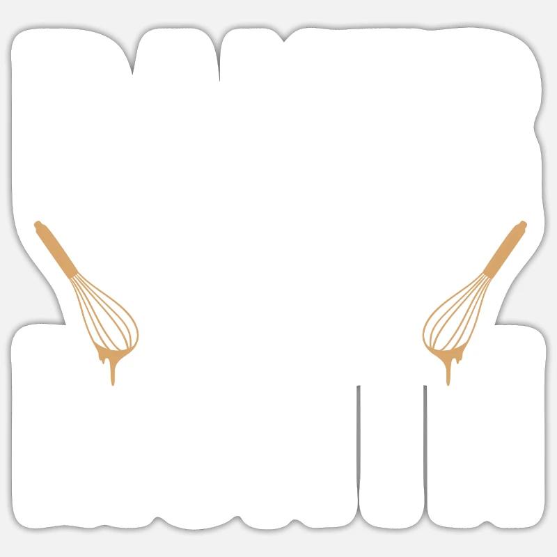 Baker - Sticker size S (10 x 10 cm) - white matte