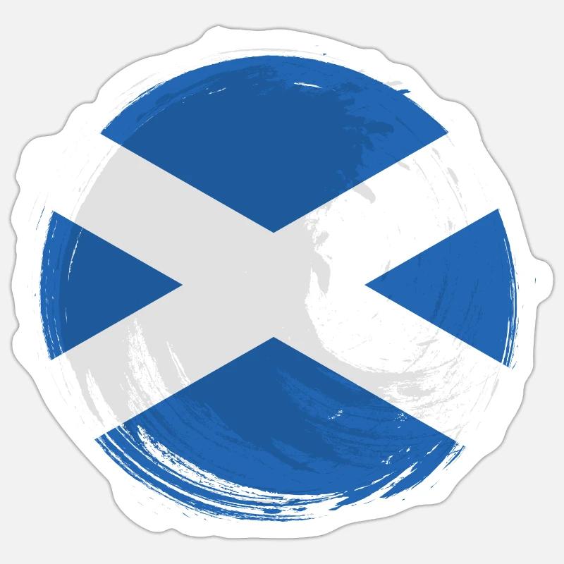 Drapeau écossais Drapeau écossais Alba GB Royaume-Uni Sticker taille S (10 x 10 cm)