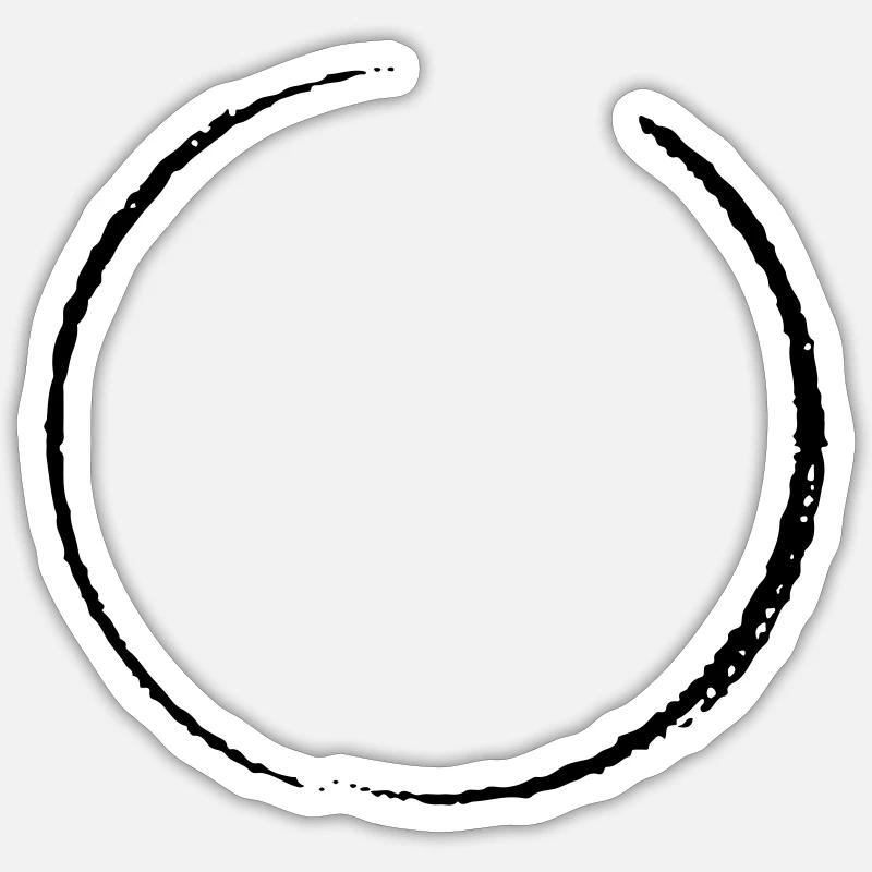 Cerchio Sticker formato S (10 x 10 cm)