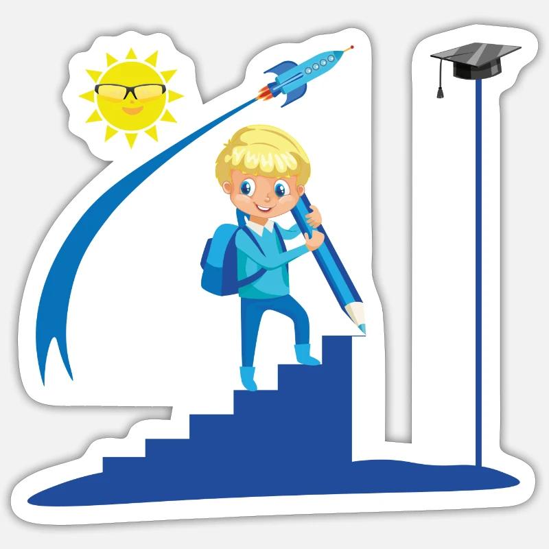 Back to school 2 - Sticker size S (10 x 10 cm) - white matte