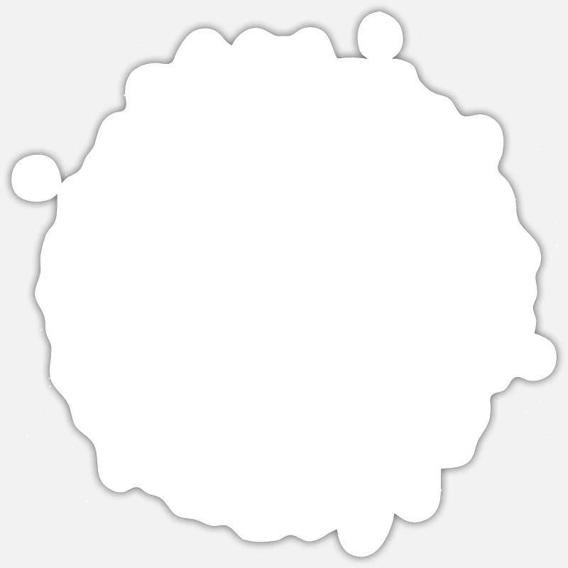 Bitcoin Sternbild - Kryptowährung - Sticker Größe S (10 x 10 cm) - Mattweiß