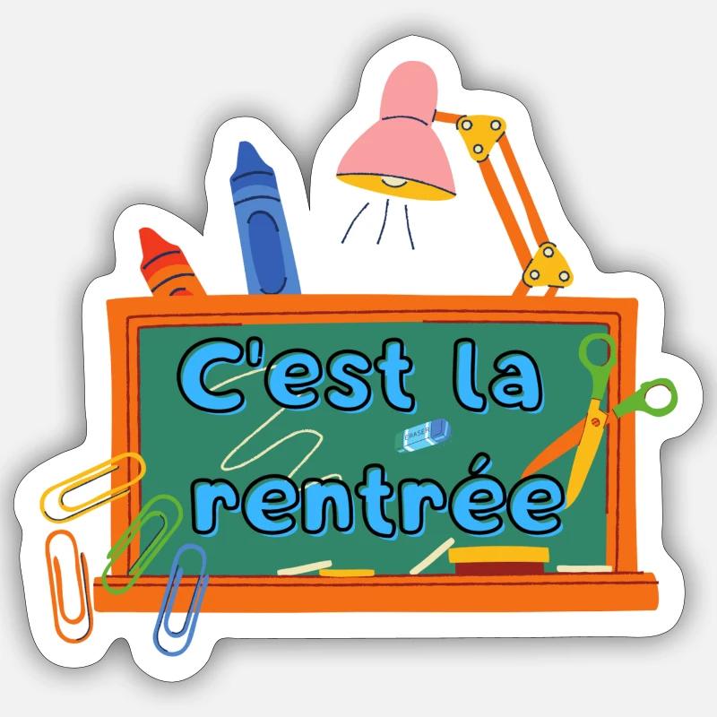 C'est la rentrée ! Sticker taille S (10 x 10 cm)