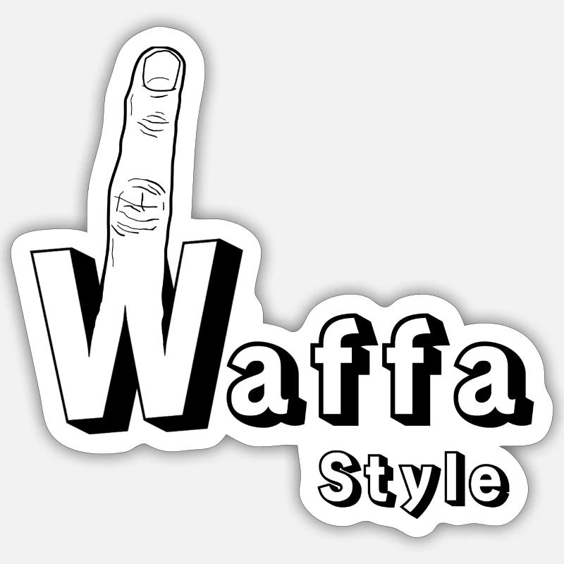 Style Waffa Sticker taille S (10 x 10 cm)