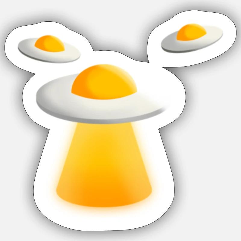 Unidentified fried egg Sticker size S (10 x 10 cm)