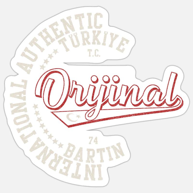 Bartın - Sticker taille S (10 x 10 cm) - blanc mat