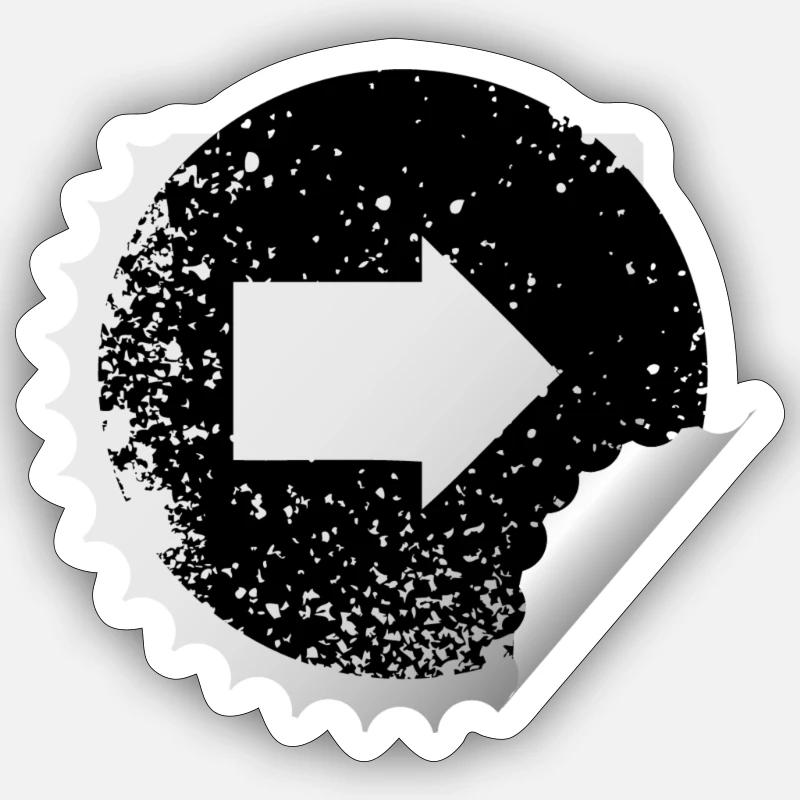Sticker Arrow Sticker size S (10 x 10 cm)