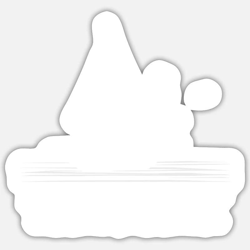 Sailing Sailboat drift - Sticker size S (10 x 10 cm) - white matte